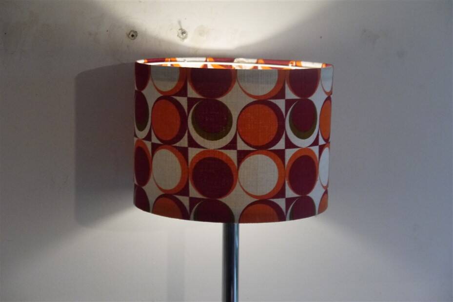 Vintage 1970s chrome lamp