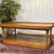 19th-century work table in English pine.