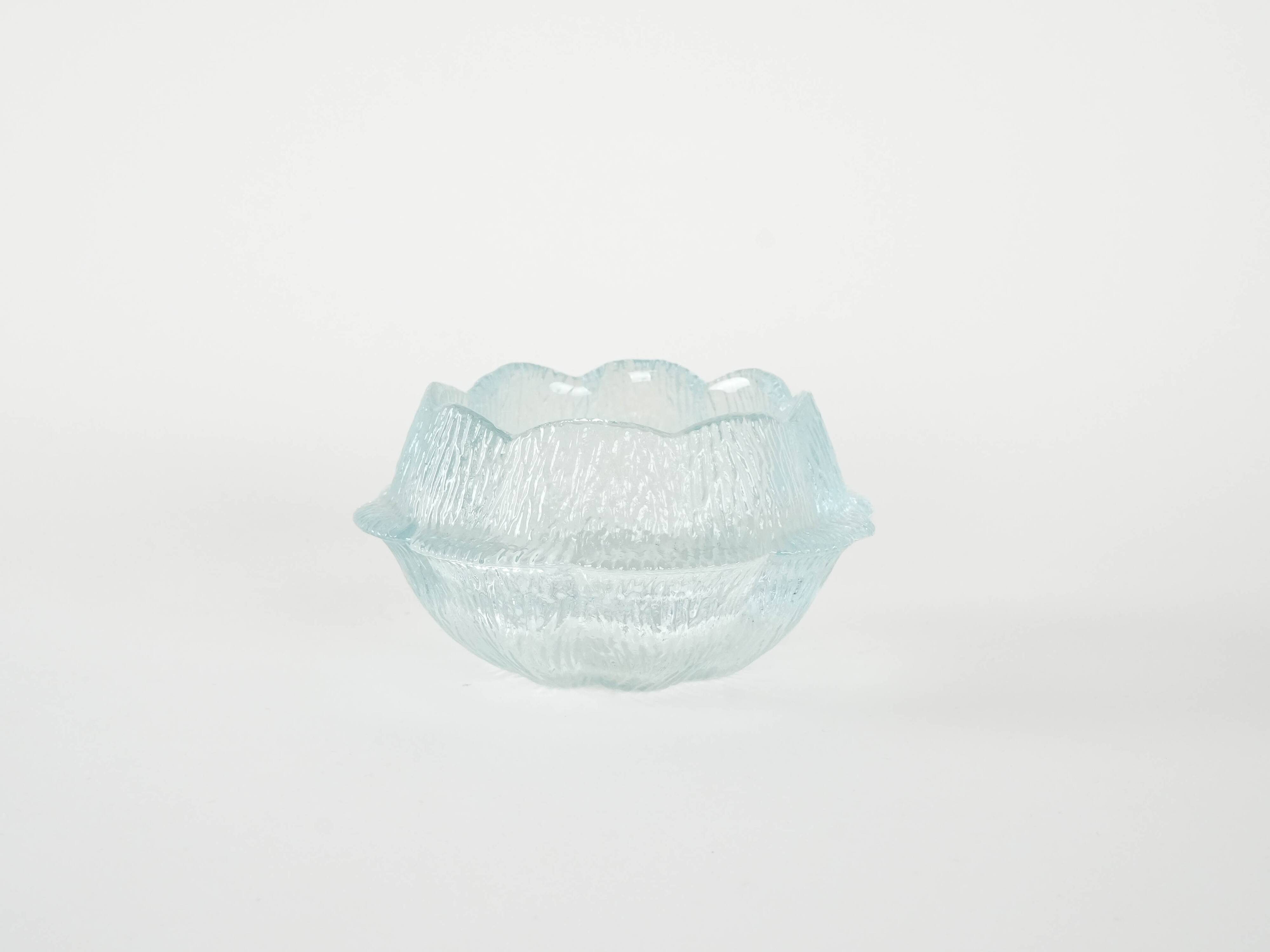Glass bowl, Danish design, 1980s, manufacturer: Holmegaard, designer: Sidse