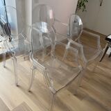 Set of 4 ghost chairs Kartell