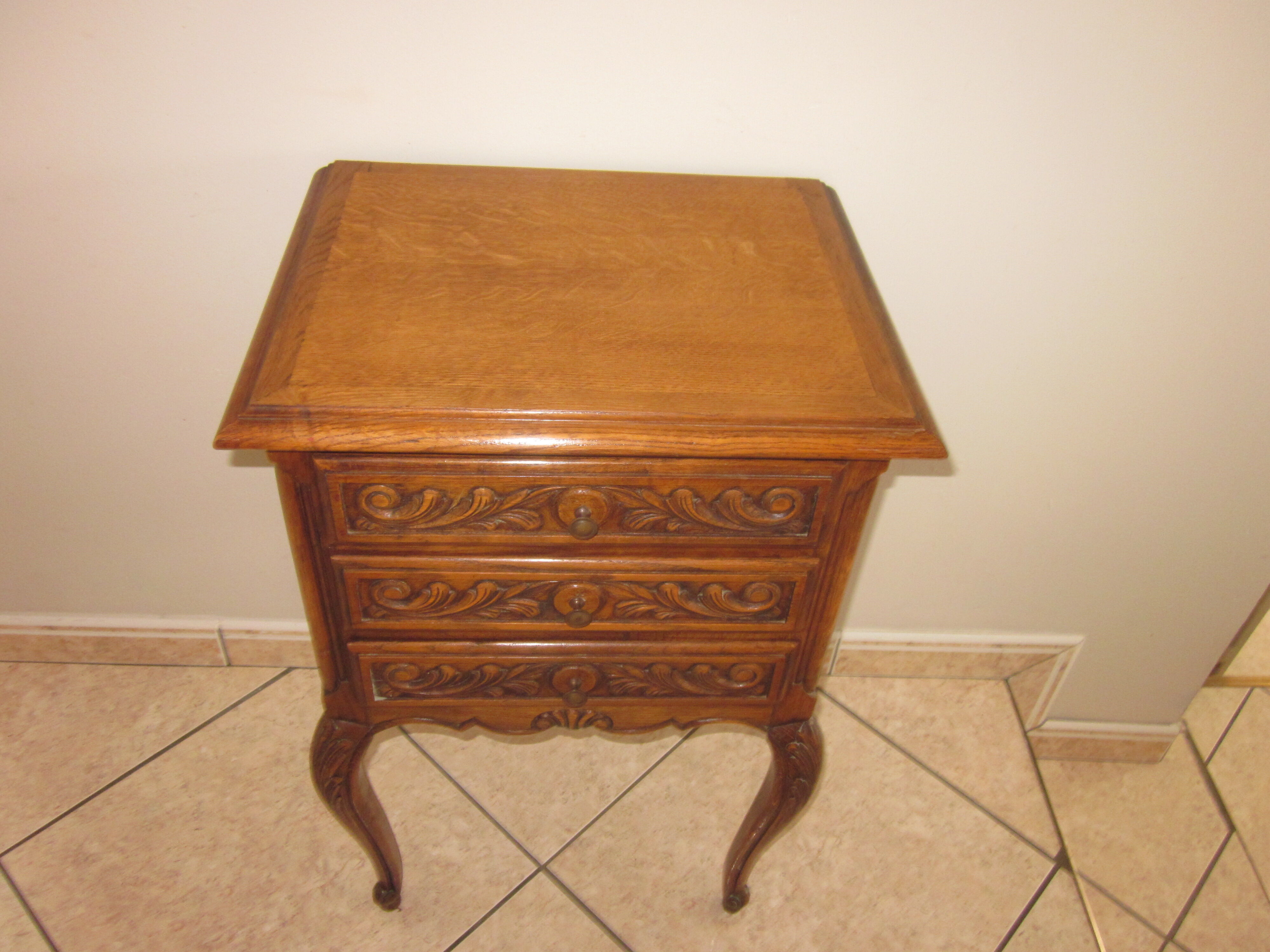 Old oak style bedside