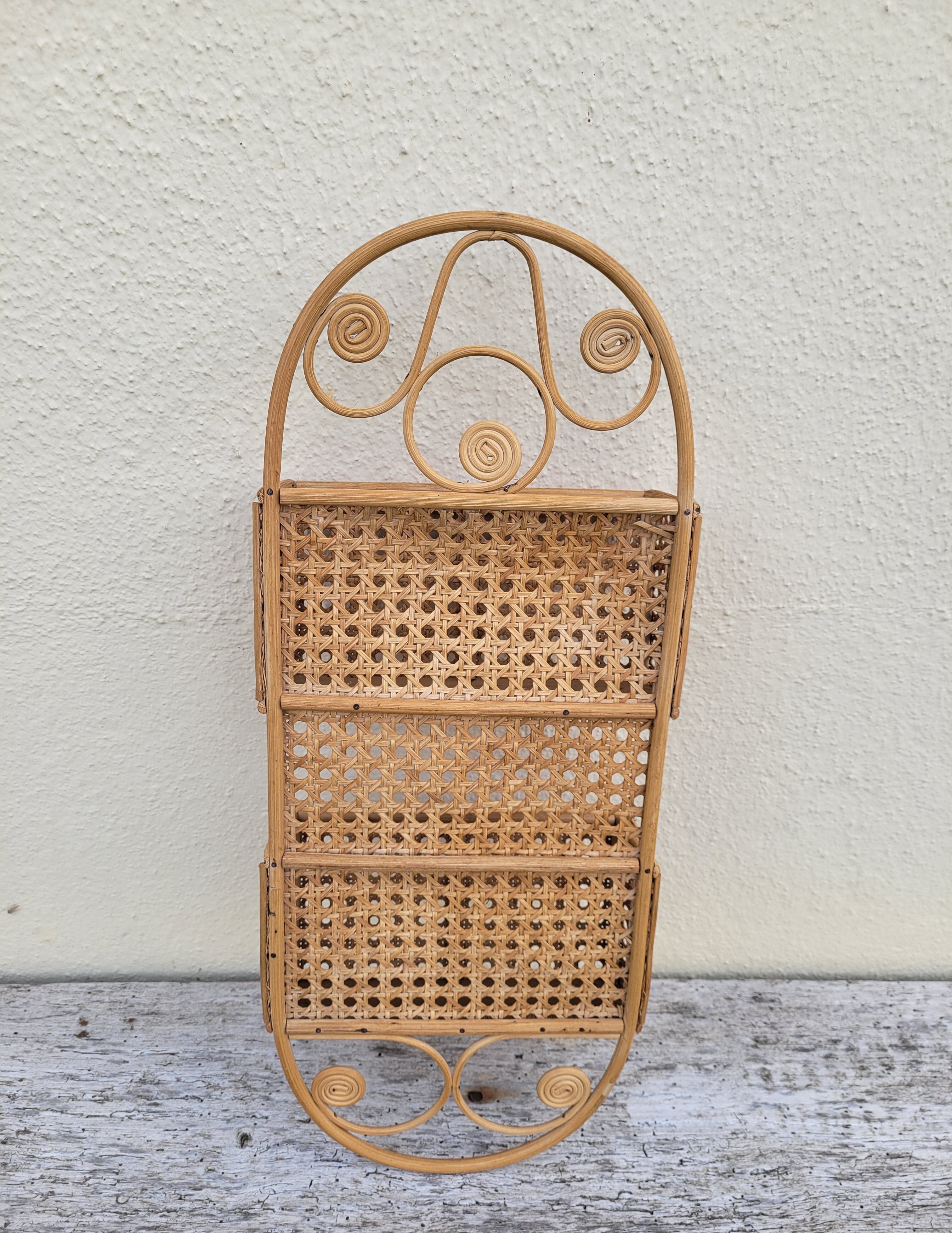 Rattan mail rack and canning