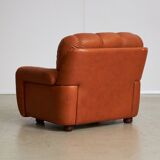 Fauteuil en cuir années 1970