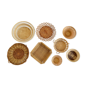 Wall composition of 8 baskets