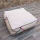 Azilal Kilim Moroccan Berber Pouf - 100% Wool and Cotton - Handwoven Floor Cushion