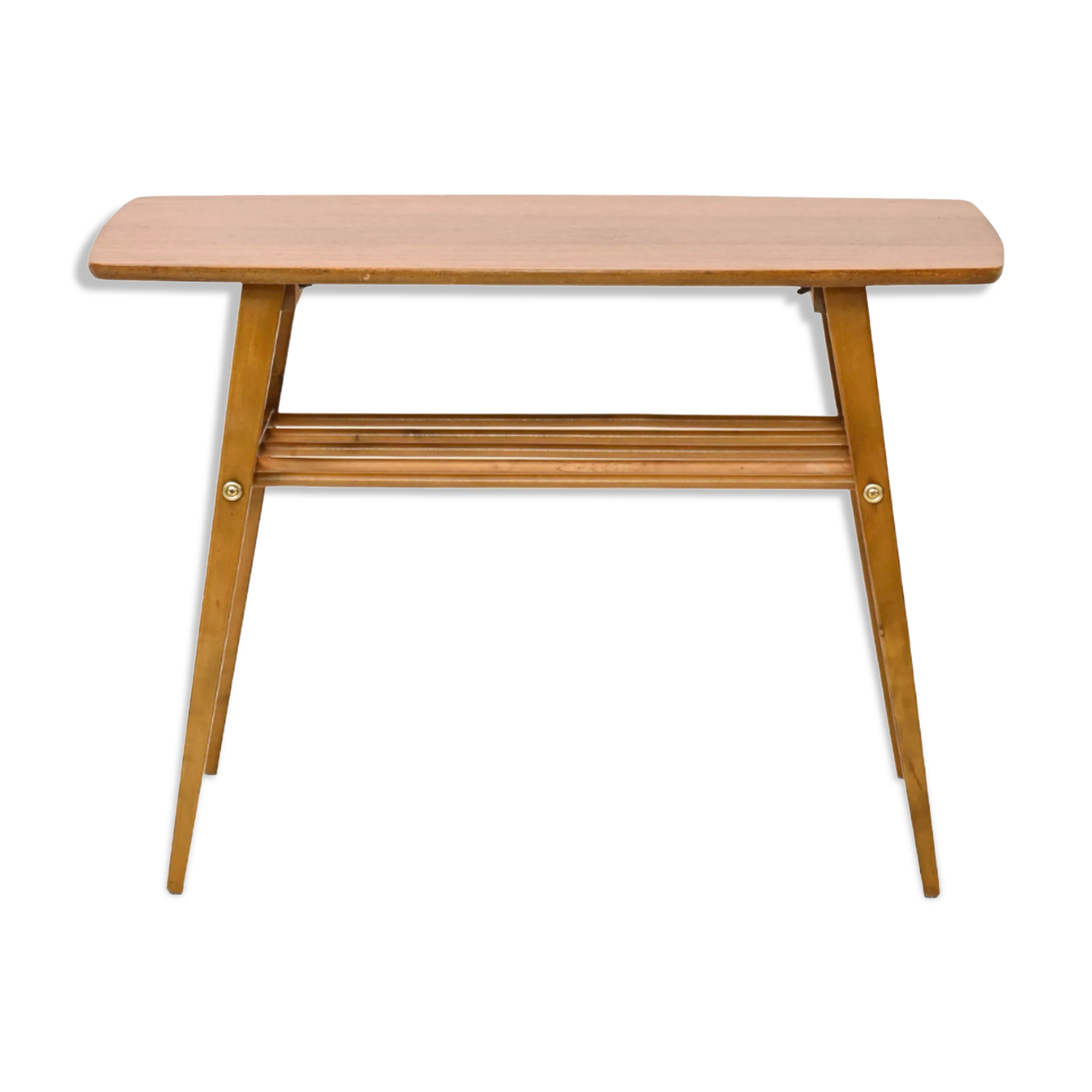 Vintage coffee table with magazine rack