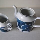 Villeroy et Boch pot à lait et théière cafetière décor Blue Cloud en porcelaine