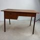 Flat desk in teak with three drawers, Scandinavian work from the 1950s-70s.