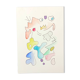 Peinture abstraite originale – composition colorée – 24 x 34 cm