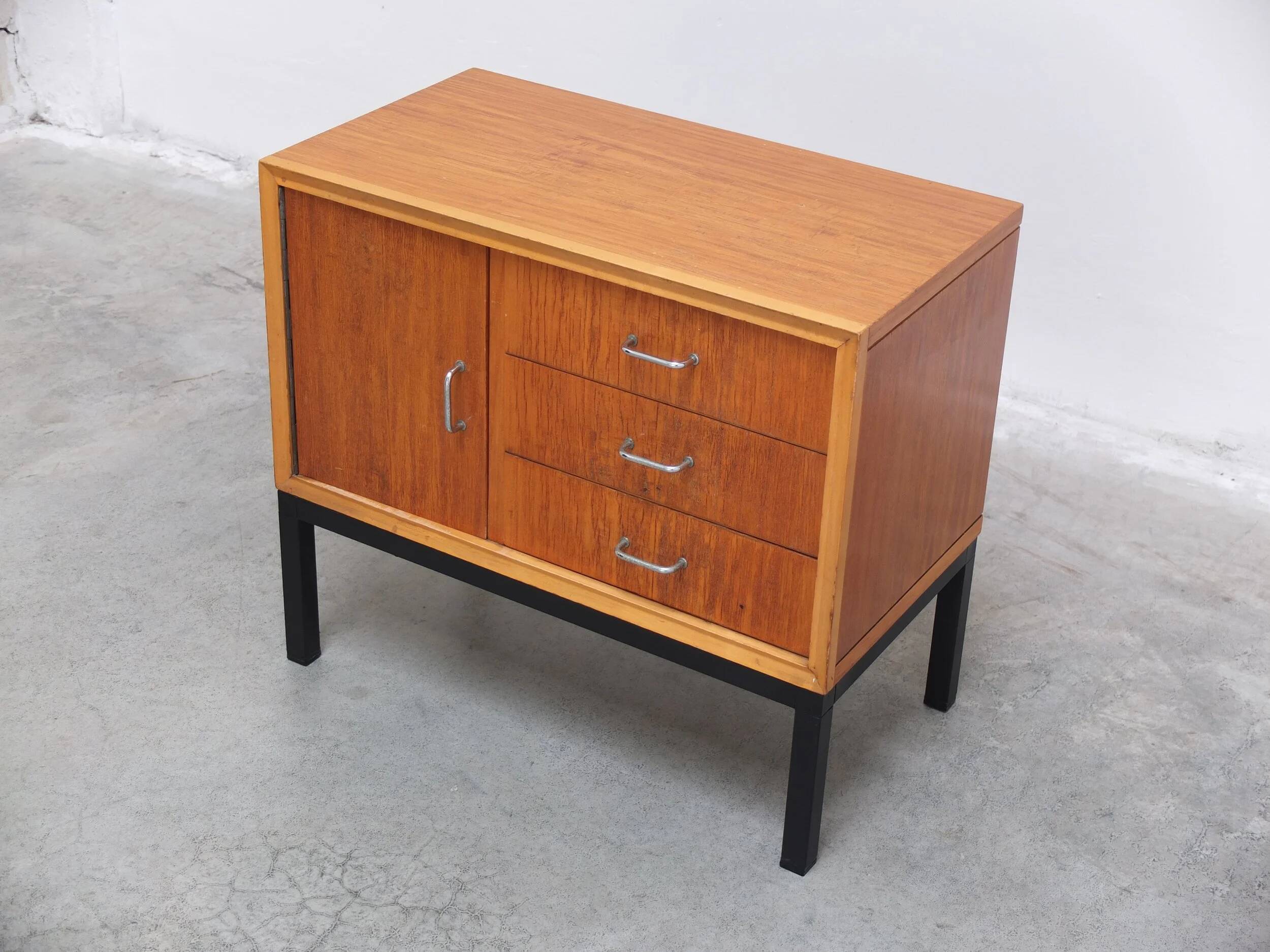 Pair of mid-century side tables in the style of Jos De Mey, 1950s