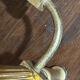 Brass and marble side table