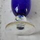 Electric blue opaline vase Klein 30s-40s
