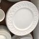 Dish set 60 pieces in white earthenware Italy Quadrifoglio