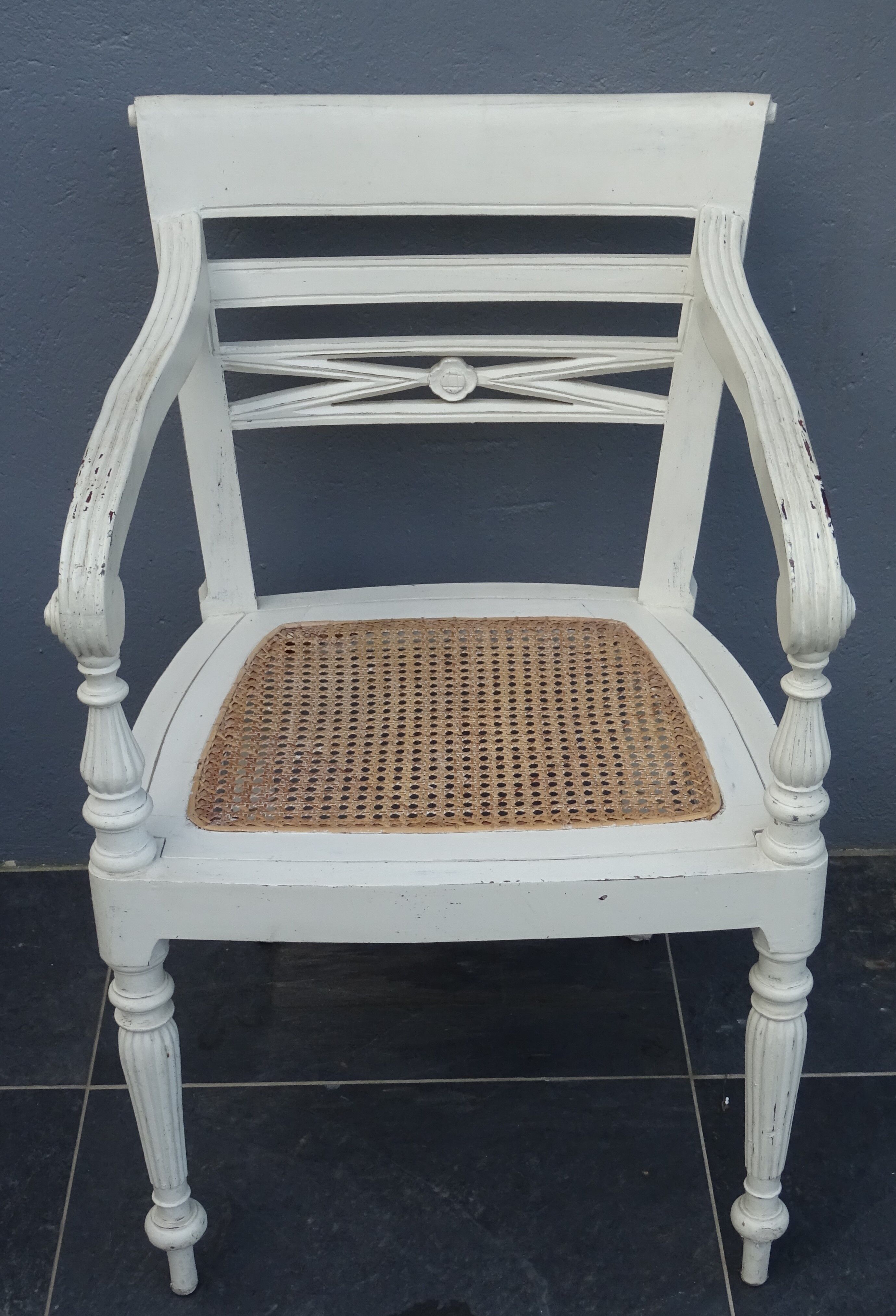 colonial armchair pair