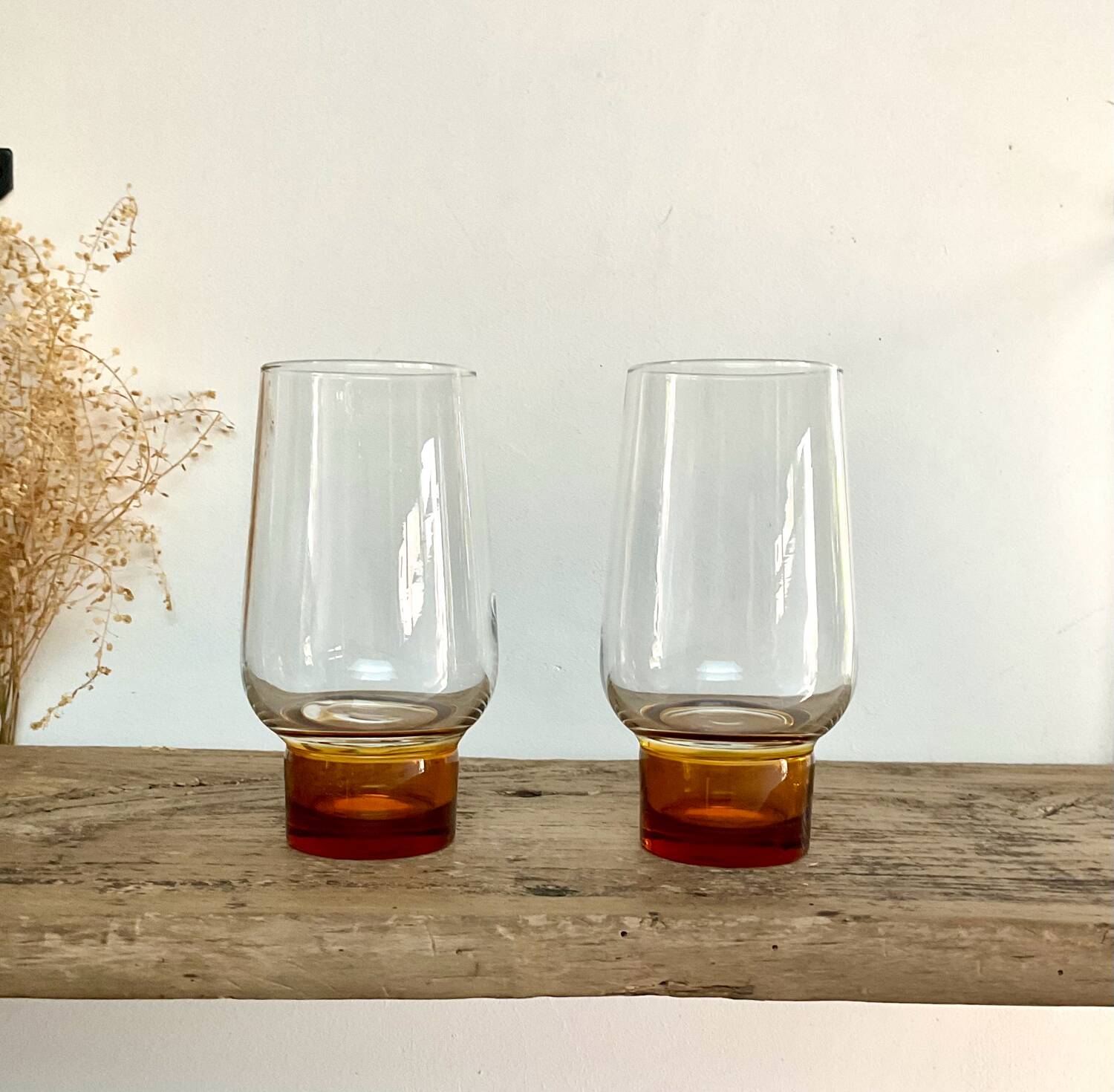 6 vintage luminarc glasses