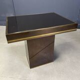 Paire de tables d'appoint en laiton par Belgochrom, années 1970