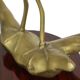 Vintage heron bird statue sculpture brass mid century 31cm