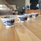 4 tasses anciennes Sté Céramique Maestricht Boerenhoeve bleues