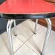 Red formica stool