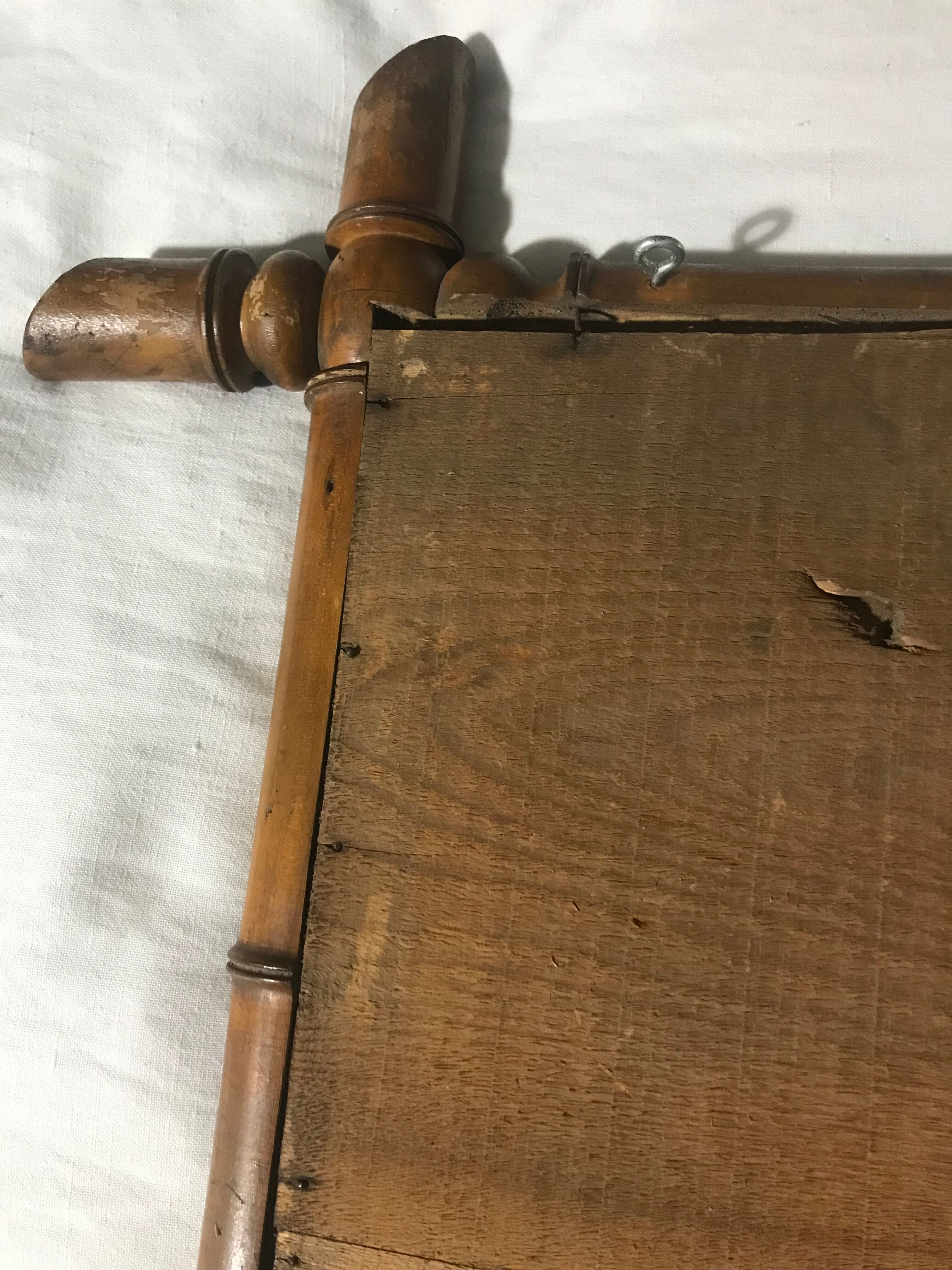 Parquet bamboo mirror