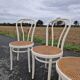 Set of 3 vintage bistro chairs