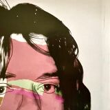 Impression Offset Mick Jagger, Mumok, c 2020, signé dans la planche