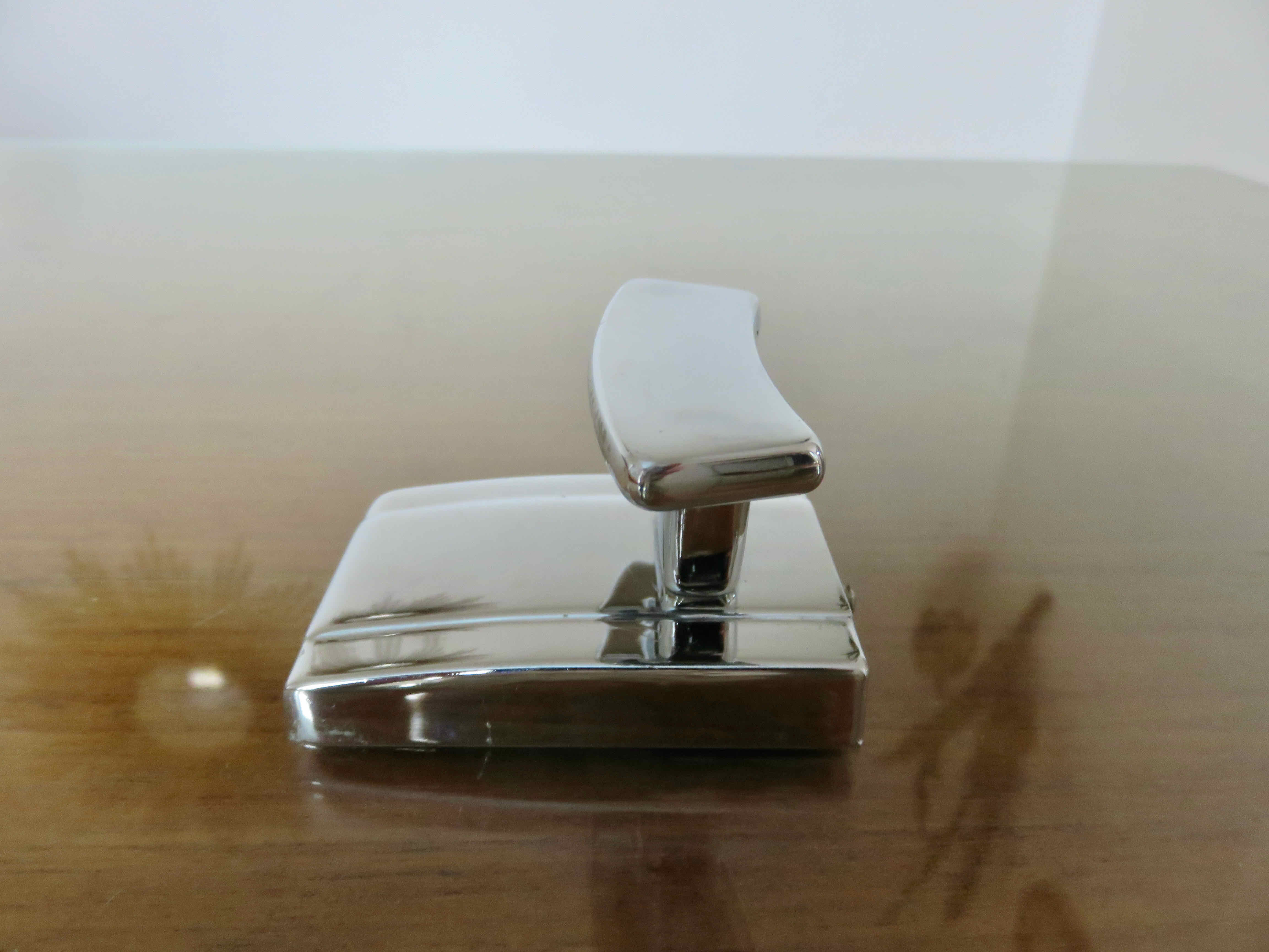 Modernist hook in chromed metal 70s