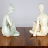 Walnut folding dining table by Jindrich Halabala for UP Zavody, 1940s