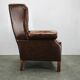 Contemporary Handmade Chesterfield Leather Wingback Armchair 2010s