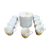 9 espresso cups Scherzer Bavaria - Bavarian porcelain 70s