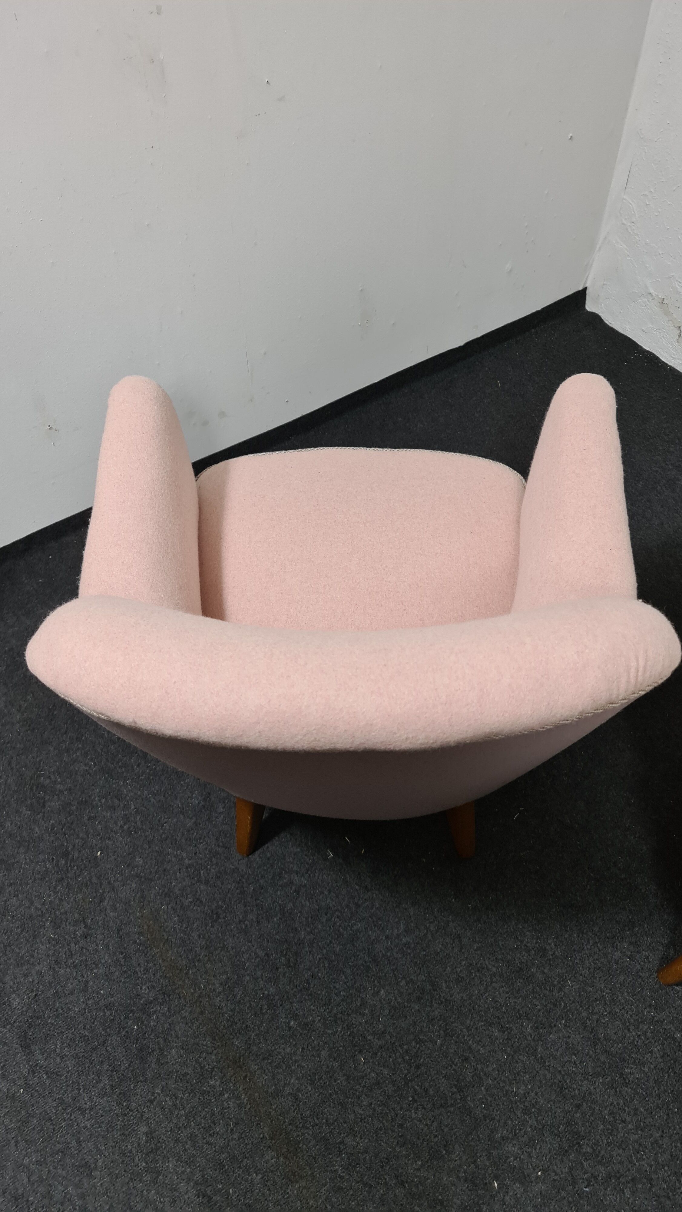 One vintage 50s lounge chair by bergmann gestelle