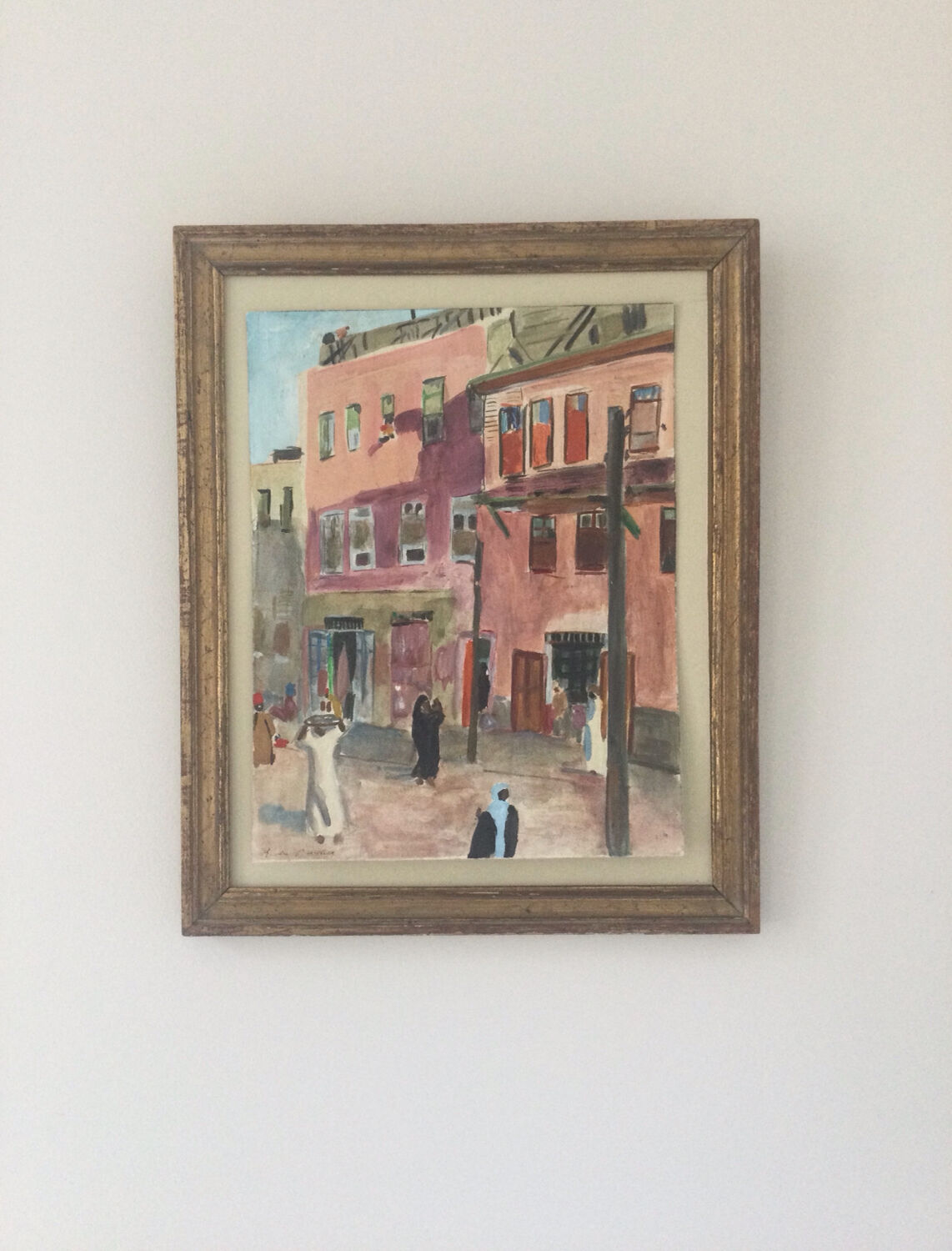 Orientalist gouache by Raoul du GARDIER (1871-1952)