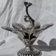 Caviar service flower of Poseidon in silver-plated metal Christofle finial
