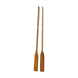 Paire de rames de bateau en bois