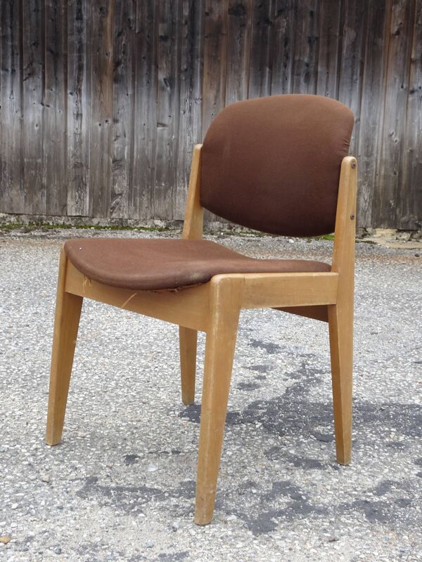 Chaise de Michel Mortier, modèle A1 ou SF100, édition Steiner, vers 1952.