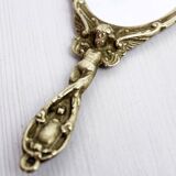 Brass hand mirror 1950