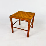 Solid Pine And Rope Stool, 1950s