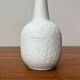 German white porcelain vase from the mid-century with bird motif by Kaiser, 1960s.