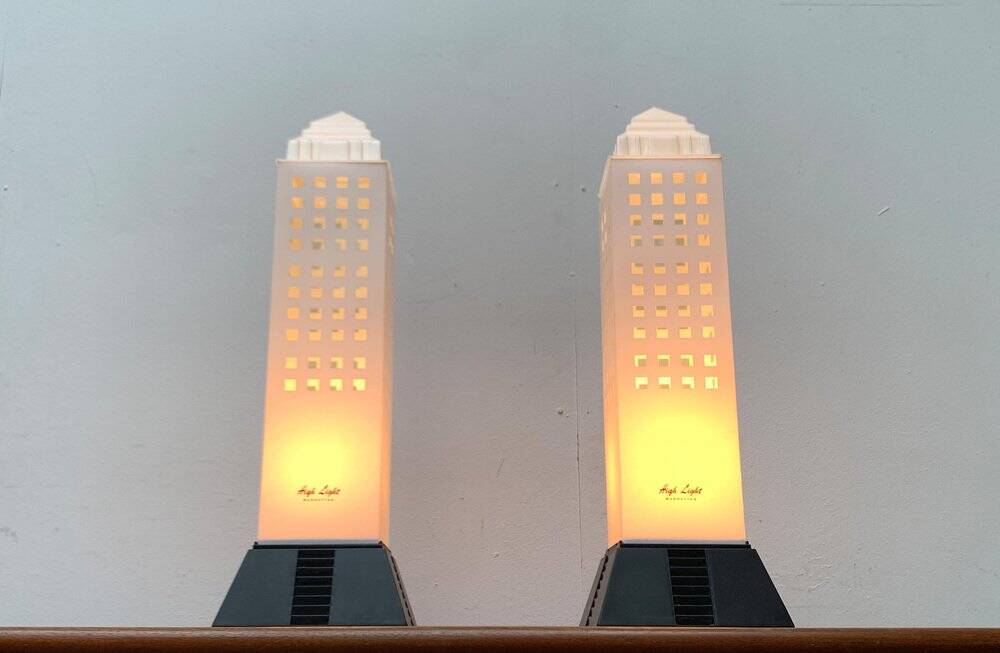 Lampadaire de la série Postmodern Manhattan de Koziol, années 1990, lot de 2