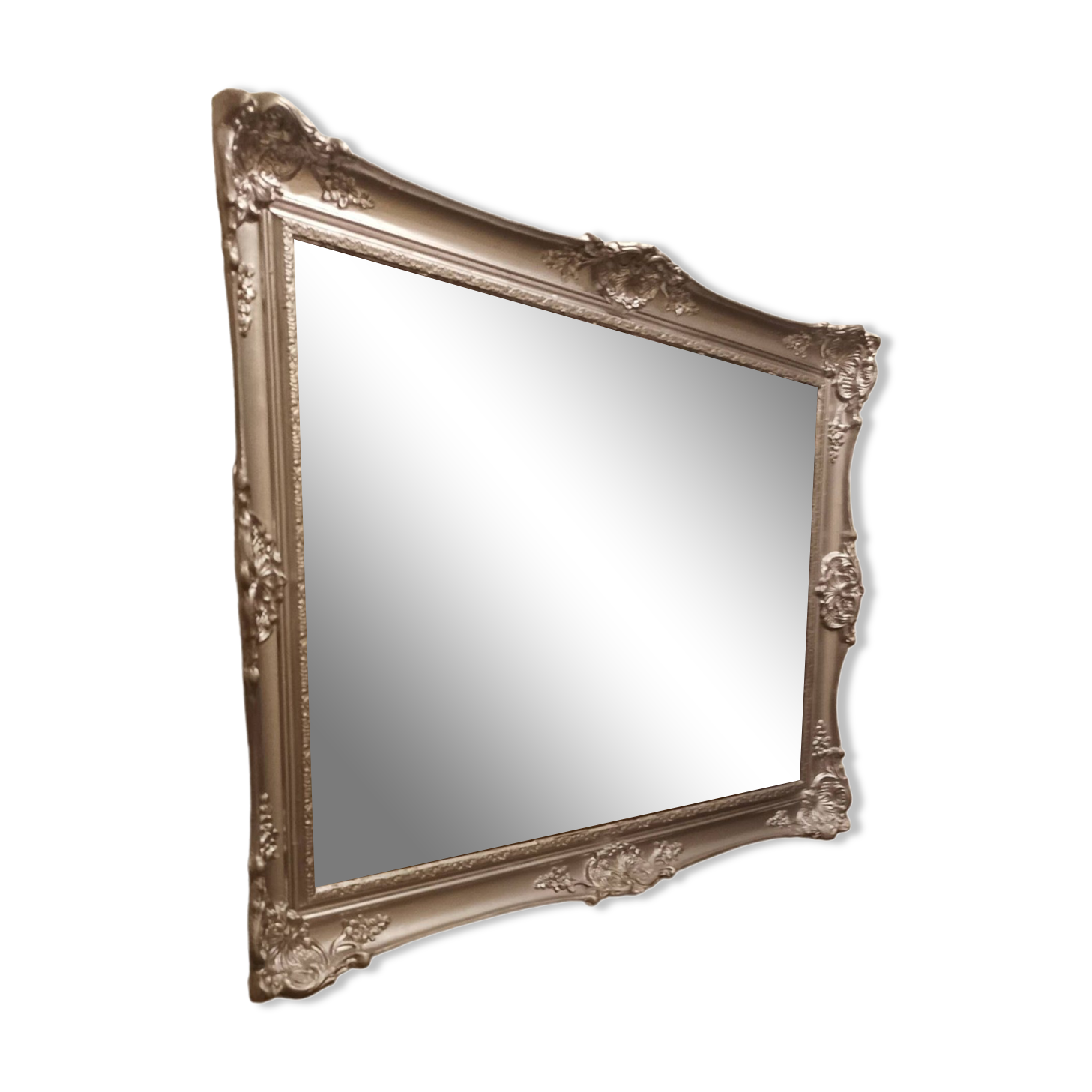 Miroir rectangulaire couleur argent
