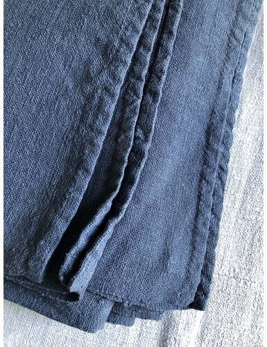Old Harvest Tablecloth in Pure Hemp Dyed Dense Grey