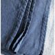 Nappe De Vendange Ancienne En Pur Chanvre Teintée Gris Dense