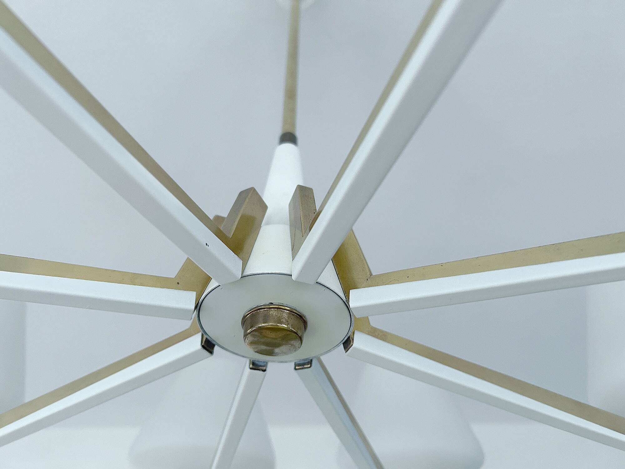 Large Mid Century Italian Pendant Light