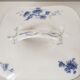 Dish with porcelain lid decoration blue flowers