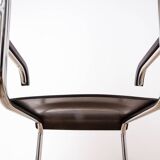 Ensemble de 4 chaises de salle à manger Bauhaus, conçues par Mart Stam, base en acier tubulaire