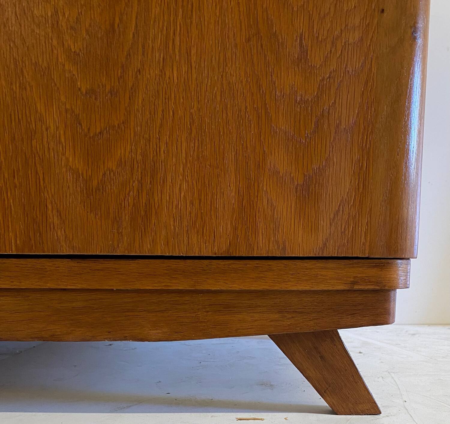 Vintage wardrobe with compass feet