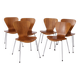 Set of 6 Vintage Stacking Chairs, 1960s, Teak - German Design