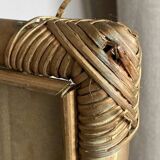 Bamboo and glazed wicker frame