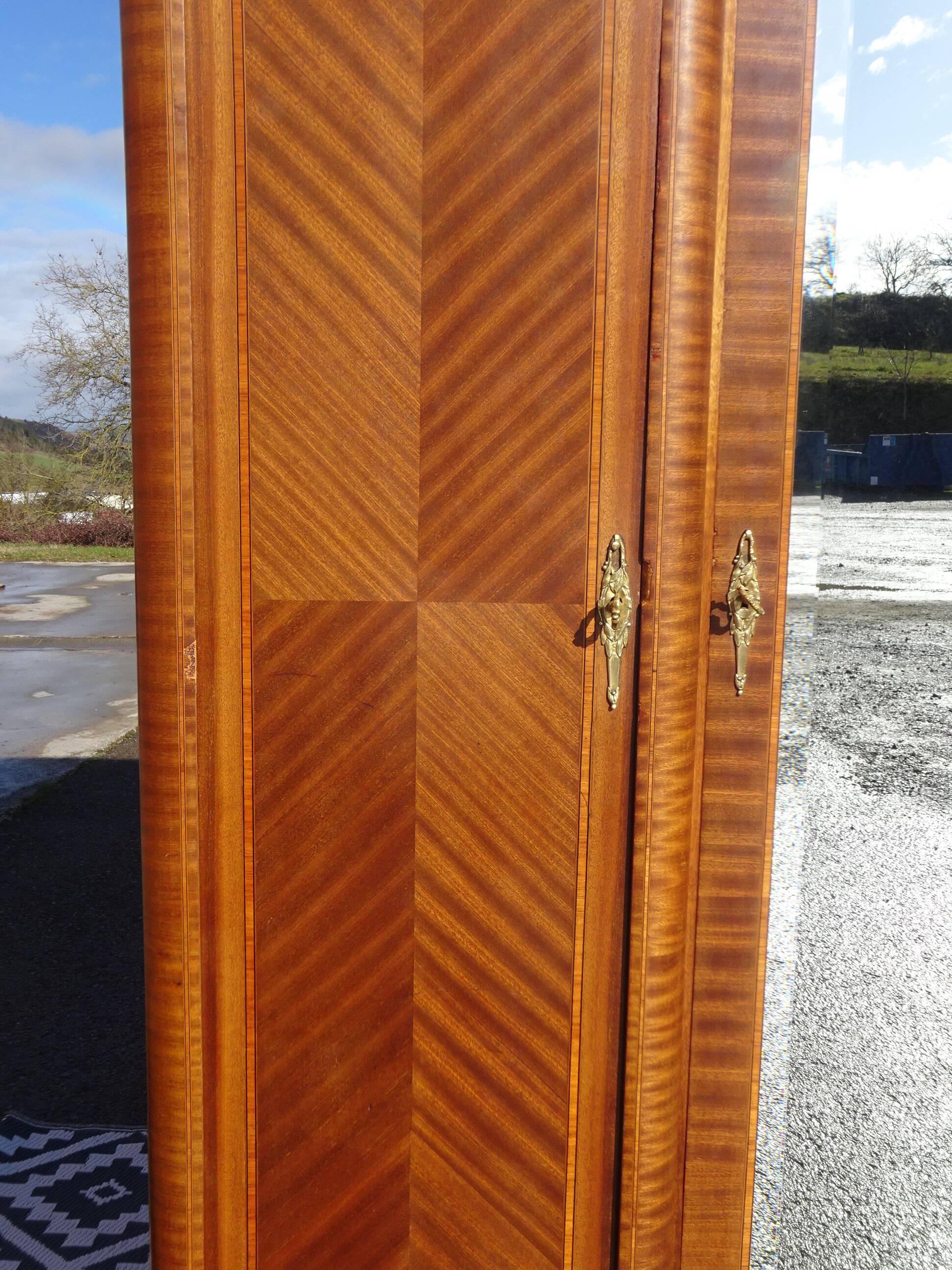 Old three-door wardrobe