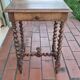 Side table, Louis XIII style console in walnut.